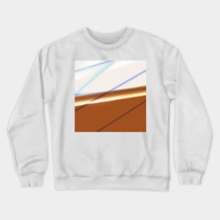 brown white abstract texture Crewneck Sweatshirt